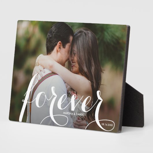 FOREVER Script Easel Back Photo Frameless Fotoplaat (Zijkant)