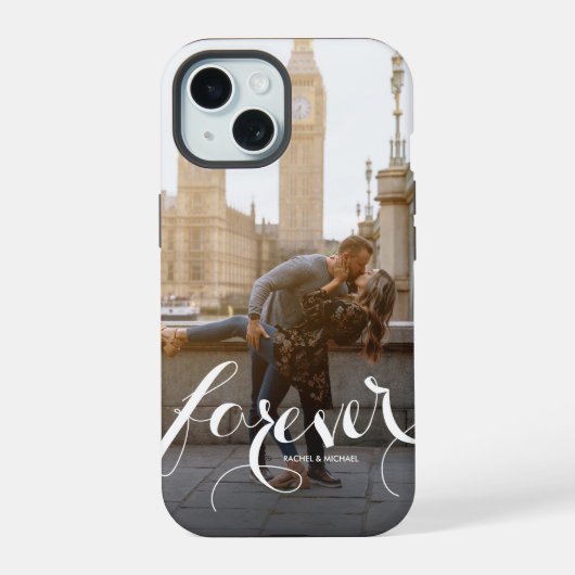 FOREVER Script Foto iPhone 15 Case (Achterkant)