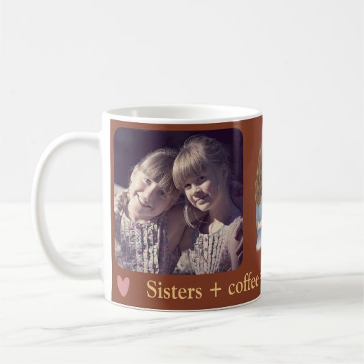 Forever Sisters – Custom Photo Coffee Mug Koffiemok (Links)