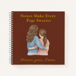Forever Sisters – Custom Photo Notebook Gift Notitieboek