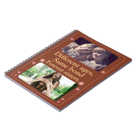 Forever Sisters – Custom Photo Notebook Gift Notitieboek (Linkerzijde)