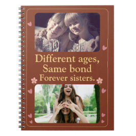 Forever Sisters – Custom Photo Notebook Gift Notitieboek