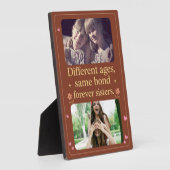 Forever Sisters – Custom Photo Plaque for All Ages Fotoplaat (Zijkant)