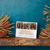 Forever Soul Sisters Fotocollage Vriendschap Gift Fotoplaat (Zijkant)