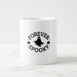 Forever Spooky Cute Ghost & Pumpkins Mug Grote Koffiekop