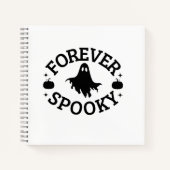 Forever Spooky Ghost & Pumpkin Notebook Notitieboek (Voorkant)