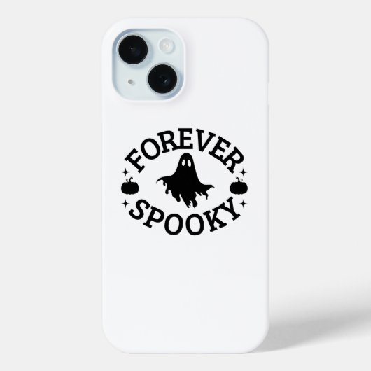 Forever Spooky Ghost & Pumpkin Phone Case (Achterkant)