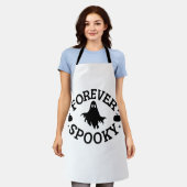 Forever Spooky Halloween Apron Schort (Gedragen)