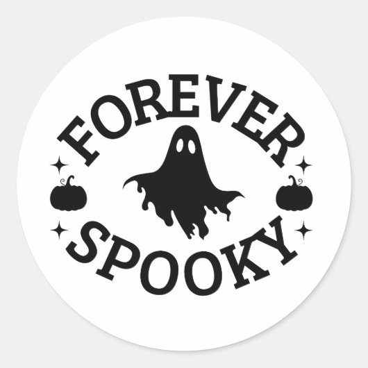 Forever Spooky Halloween Sticker (Voorkant)