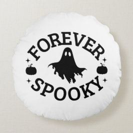 Forever Spooky Halloween Throw Pillow Rond Kussen