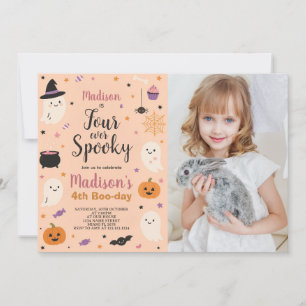 Forever Spooky Kinder Boo-Day verjaardagsuitnodigi Kaart