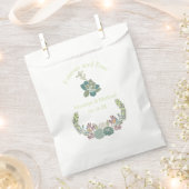 Forever Succulents Custom Wedding Favor Tassen Bedankzakje (Geknipt)
