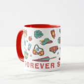 Forever Summer 2024 - Geniet van elke zonsondergan Mok (Voorkant links)