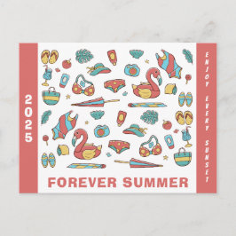 Forever Summer 2025 - Geniet van elke zonsondergan Briefkaart