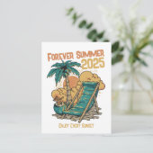 Forever Summer 2025 - Geniet van elke zonsondergan Briefkaart (Staand voorkant)
