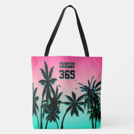 Forever Summer 365 Pink Flamingo Ice Sherbet Tote Bag