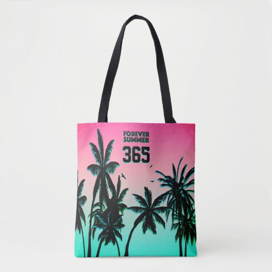 Forever Summer 365 Pink Flamingo Ice Sherbet Tote Bag (Voorkant)