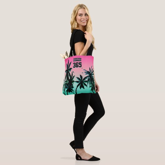 Forever Summer 365 Pink Flamingo Ice Sherbet Tote Bag (Op model)