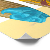 Forever Summer Retro Surfboards Sun Surf Sand Poster (Hoek)