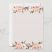 Forever Sweethearts Floral Lovebird Koppels Douche Kaart (Achterkant)