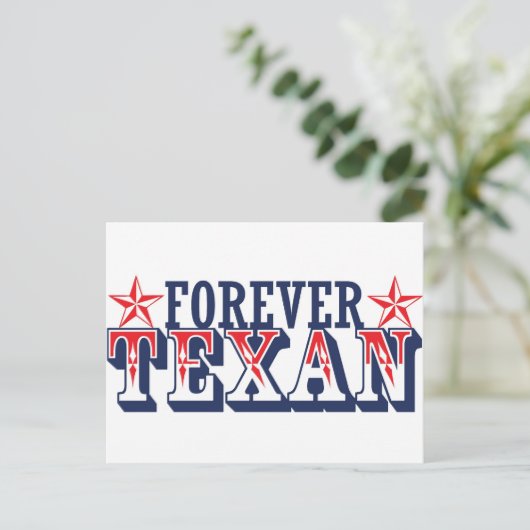 Forever Texan Briefkaart (Staand voorkant)