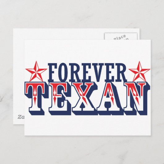 Forever Texan Briefkaart (Voorkant / Achterkant)