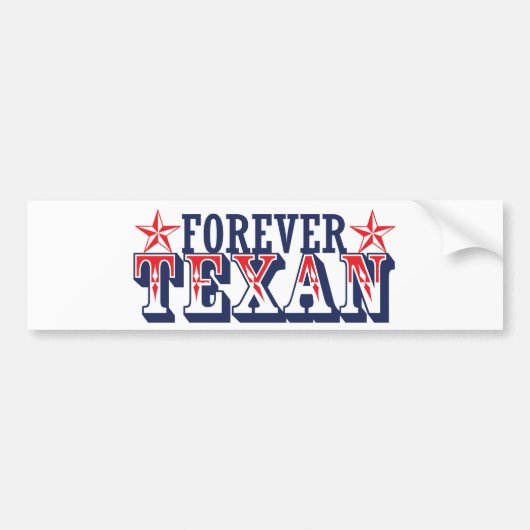 Forever Texan Bumpersticker (Voorkant)