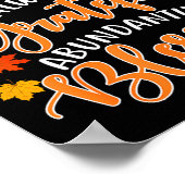 Forever Thankful Always Grateful Abundantly Blesse Poster (Hoek)