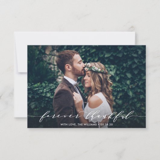 Forever Thankful | Bedankt voor je bruiloft (Voorkant)