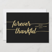 Forever Thankful Black en Gold Photo Wedding