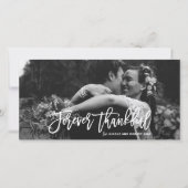 Forever Thankful Hand Lettered Weddenschap Bedankt (Voorkant)