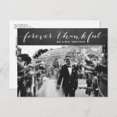 Forever Thankful | Rustic Chalkboard Hartelijk dan Briefkaart (Voorkant / Achterkant)