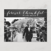 Forever Thankful | Rustic Chalkboard Hartelijk dan Briefkaart (Voorkant)