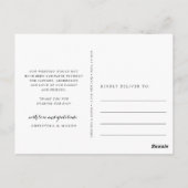 Forever Thankful | Weddenfoto collage Hartelijk da Briefkaart (Achterkant)