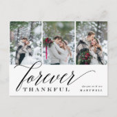Forever Thankful | Weddenfoto collage Hartelijk da Briefkaart (Voorkant)