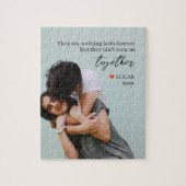 Forever Together Aangepaste romantische Valentijns Legpuzzel (Verticaal)