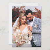 Forever Together Elegance Trouwfoto Aankondiging (Voorkant)