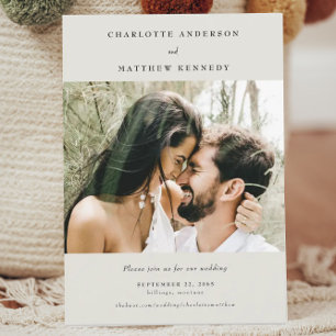 Forever trouwe Blush Photo Save the Date