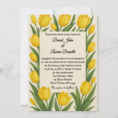 Forever Tulip Photo Wedding Invitation Kaart (Voorkant)