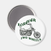 Forever Two Wheels - Biker Magneet (Voorkant / Achterkant)