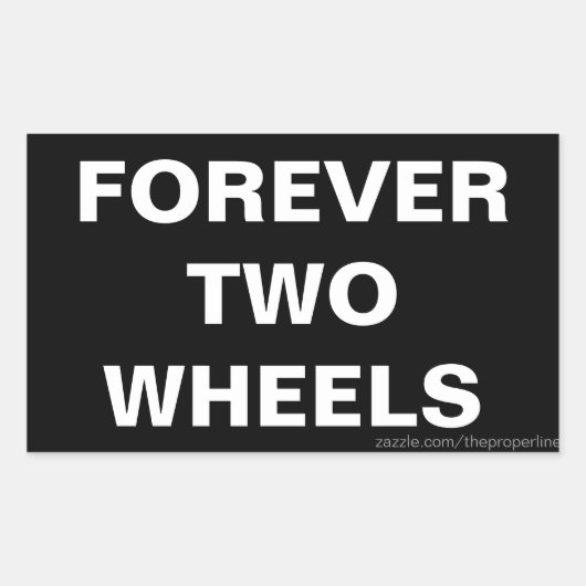 Forever Two Wheels Stickers (Voorkant)