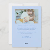 Forever Us Script Icy Blue Valentine Photo Feestdagenkaart (Achterkant)