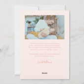 Forever Us Script Peach Valentine-foto Feestdagenkaart (Achterkant)