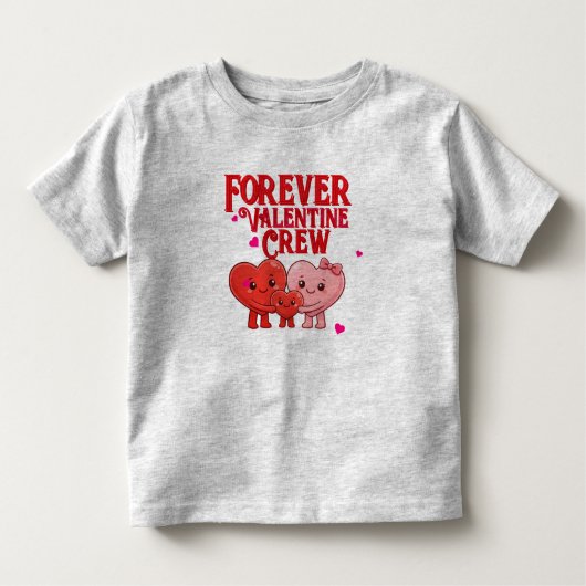 Forever Valentine Crew Kinder Shirts (Voorkant)