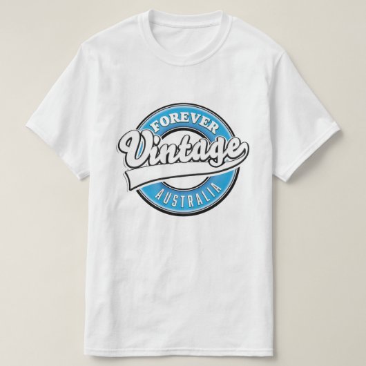Forever vintage Australië logo T-shirt (Design voorkant)