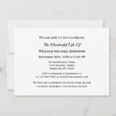 Forever Vist begrafenismonument zwart en wit Kaart (Achterkant)