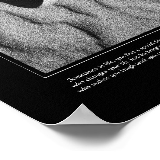 Forever vriendschap, tijdelijk canvas, fijne kunst poster (Hoek)