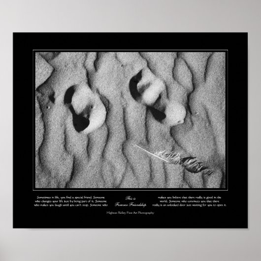 Forever vriendschap, tijdelijk canvas, fijne kunst poster (Voorkant)