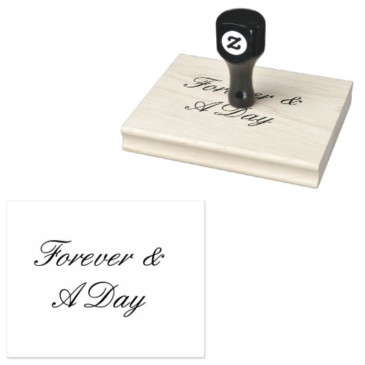 Forever Wedding Quote Rubberstempel (Gestempeld)