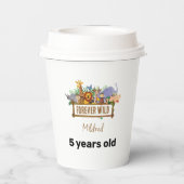 Forever Wild Birthday Papieren bekers (Achterkant)